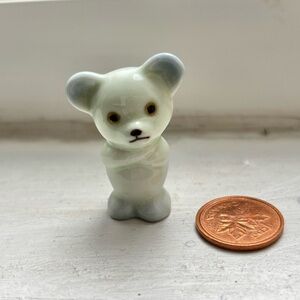 Vintage Miniature Ceramic Bear Figurine